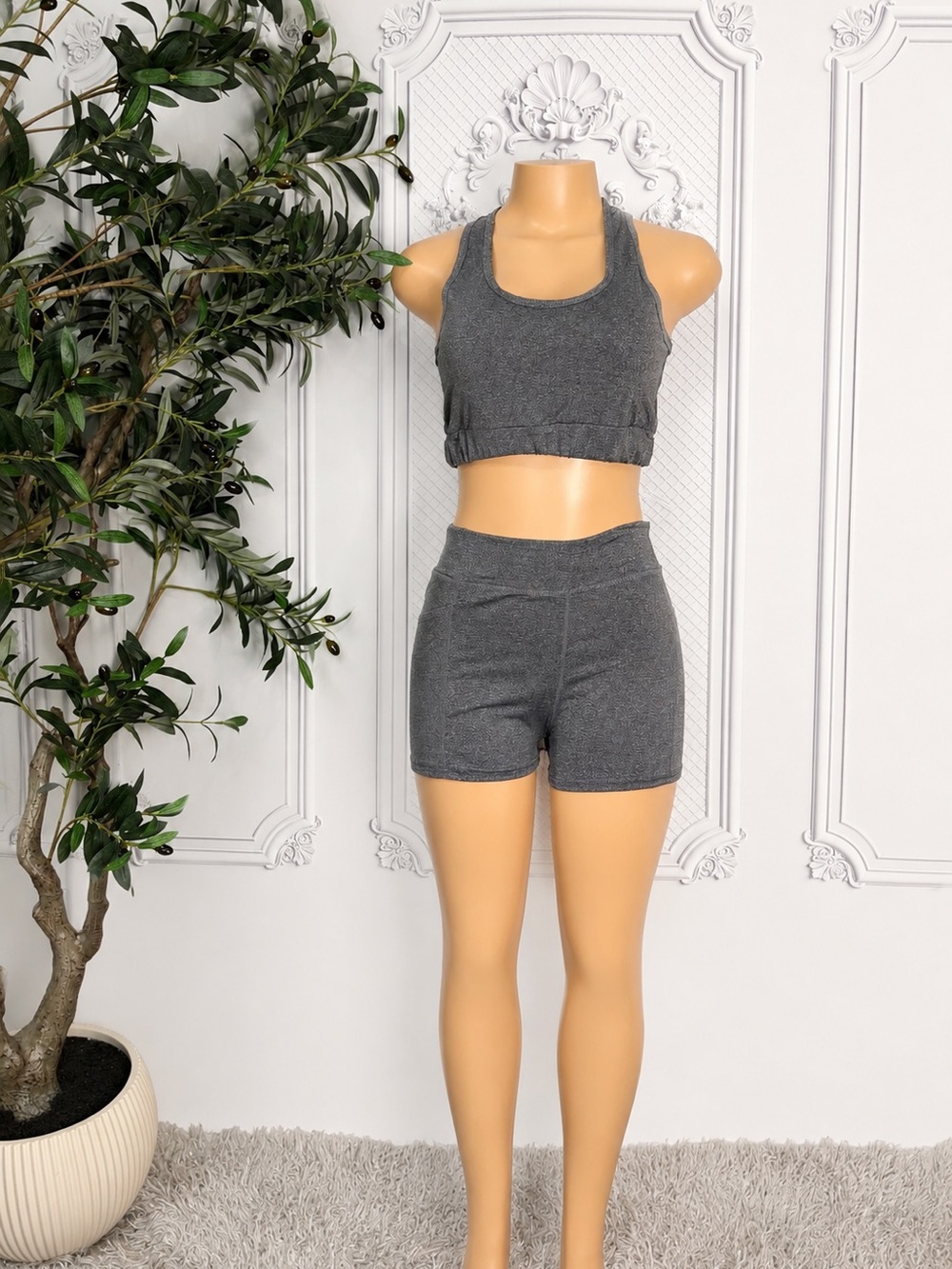 Grey Women’s Workout Set